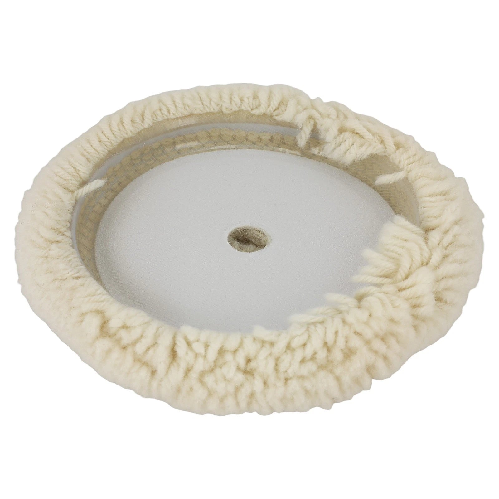 Set of 4 Wool Polishing Pads for Car Buffers (7 Inch)