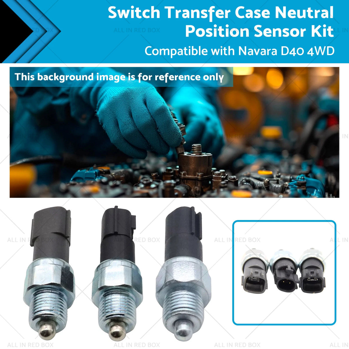 3X Transfer Case Neutral Position Sensor Kit for Navara D40 (2005–2015)