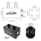 10AN Oil Catch Can Reservoir Tank for Universal Applications (4 Port)