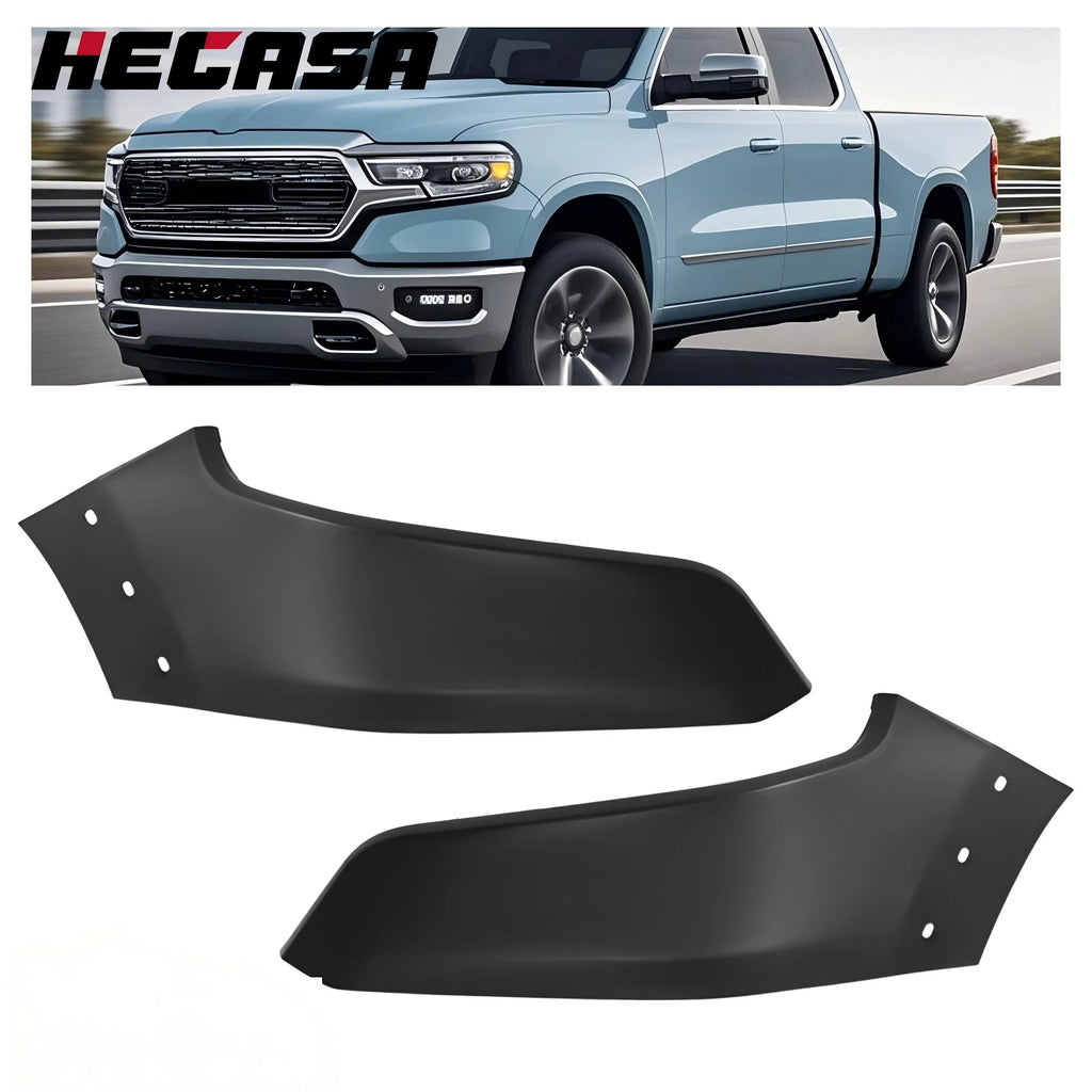 Set of 2 Front Bumper End Filler Panels for Dodge Ram 1500 (2019–2024) 68403894AD