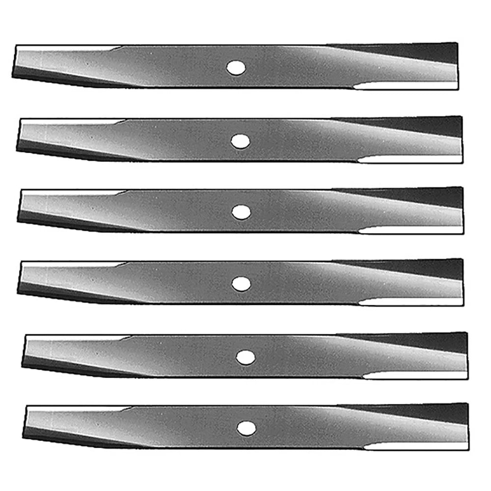 6 Hi Lift Blades for John Deere 120 140 300 316 322 (AM31100 M41967)