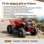 Front and Rear Shocks for Polaris Scrambler 850, Sportsman 550, 1000 XP (2009–2025)