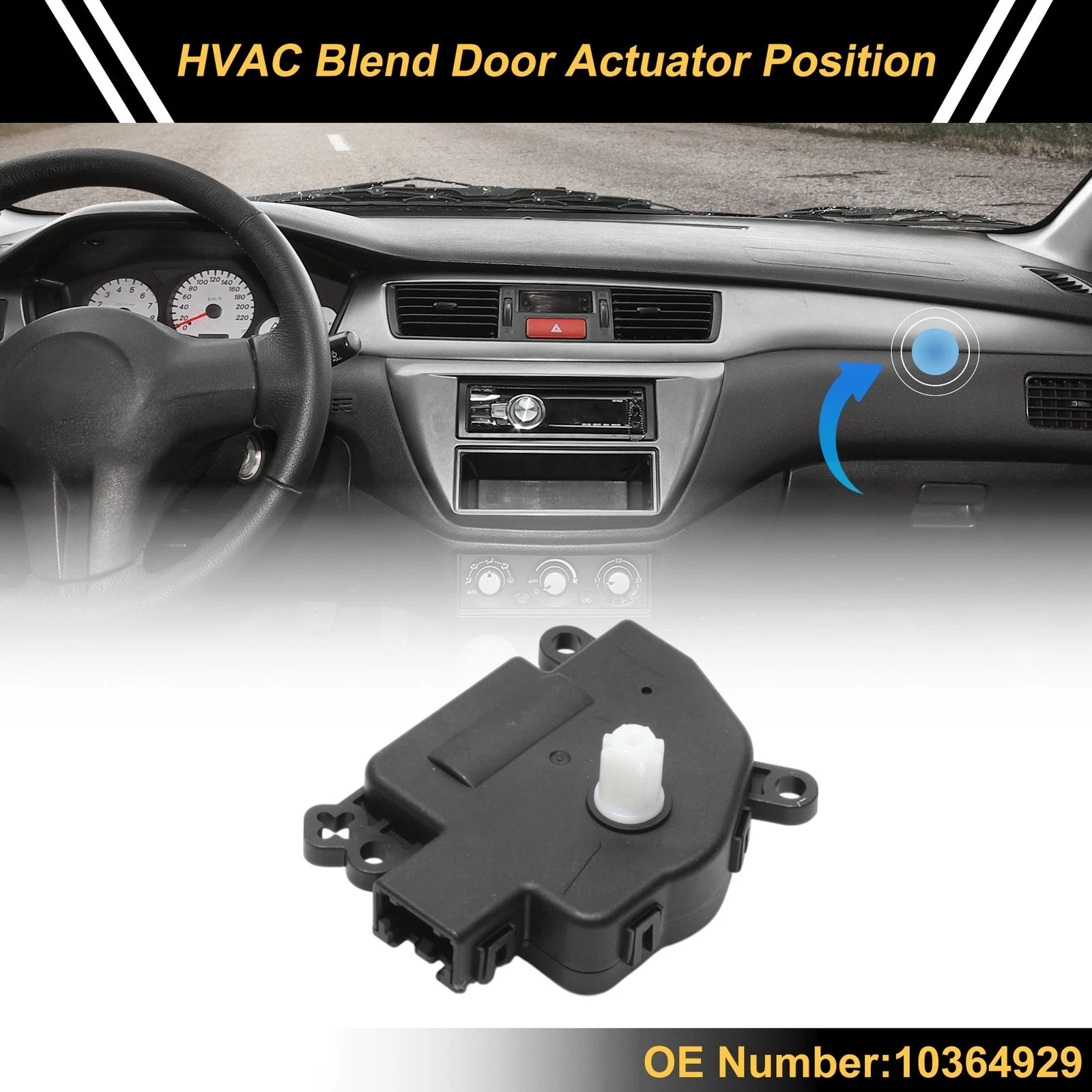 HVAC Heater Blend Door Actuator for Buick Terraza (2005–2007) No. 10364929