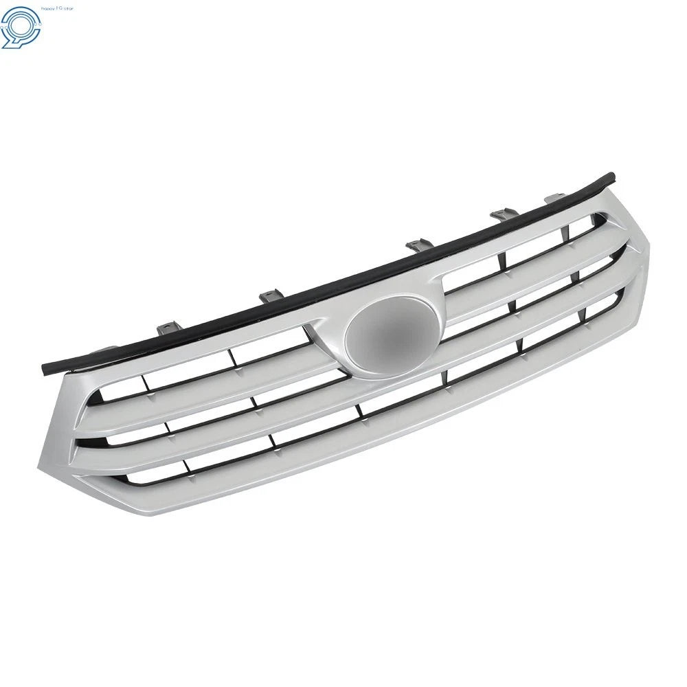 Front Upper & Lower Grille for Toyota Highlander (2011-2013) Silver/Black