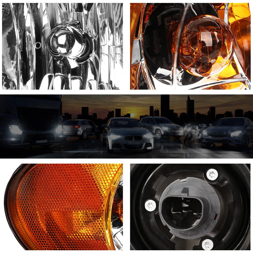 Headlight Lamp Chrome Housing for Town & Country/Grand Caravan (2001–2007)