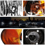 Headlight Lamp Chrome Housing for Town & Country/Grand Caravan (2001–2007)