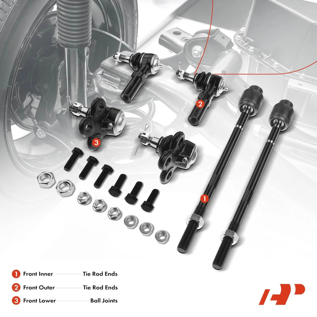6x Tie Rod End Ball Joint for Cadillac Eldorado (1967-2002)