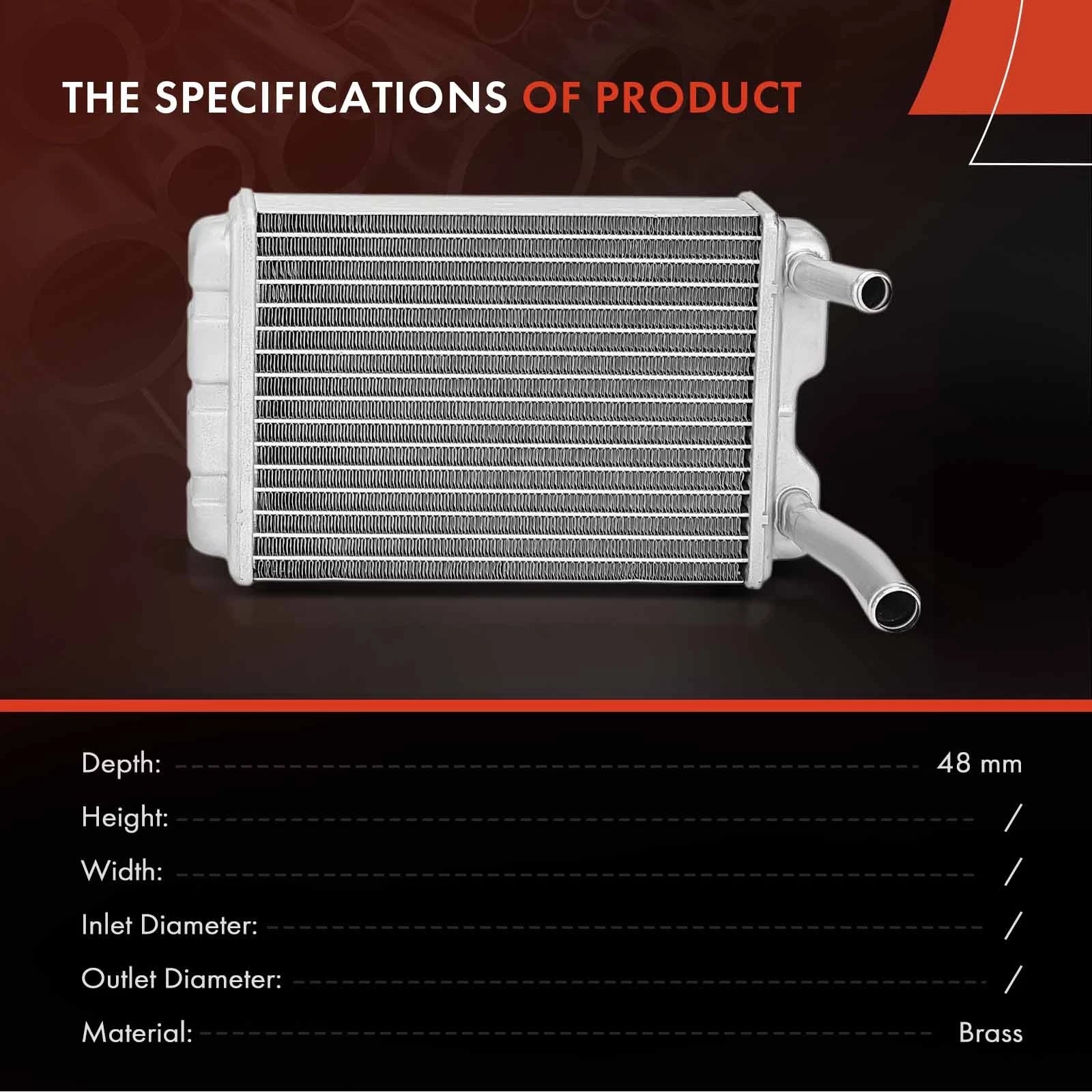 HVAC Heater Core for Chevrolet Camaro, Chevy II, Pontiac (1967–1968)