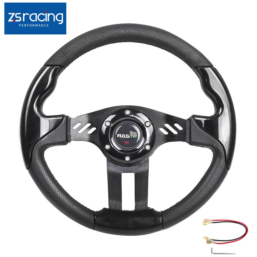 6-Bolt Aluminum 13" Racing Steering Wheel for Universal Fit (327mm)