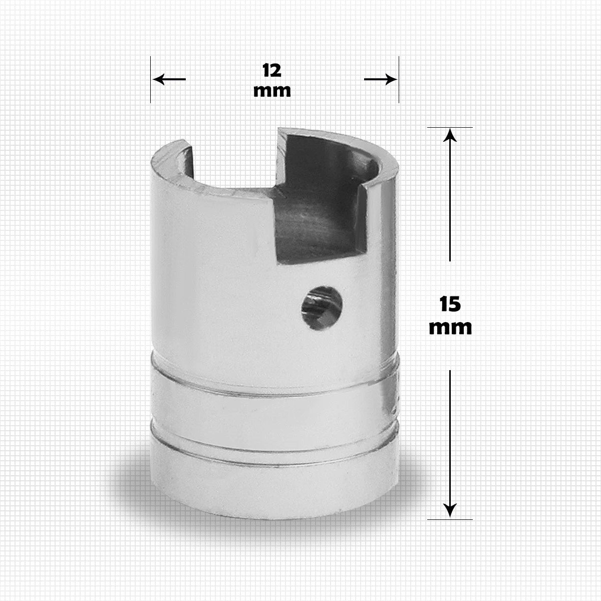 Set of 4 Silver Aluminum Tire Stem Caps 17mm Piston Style Valve Covers