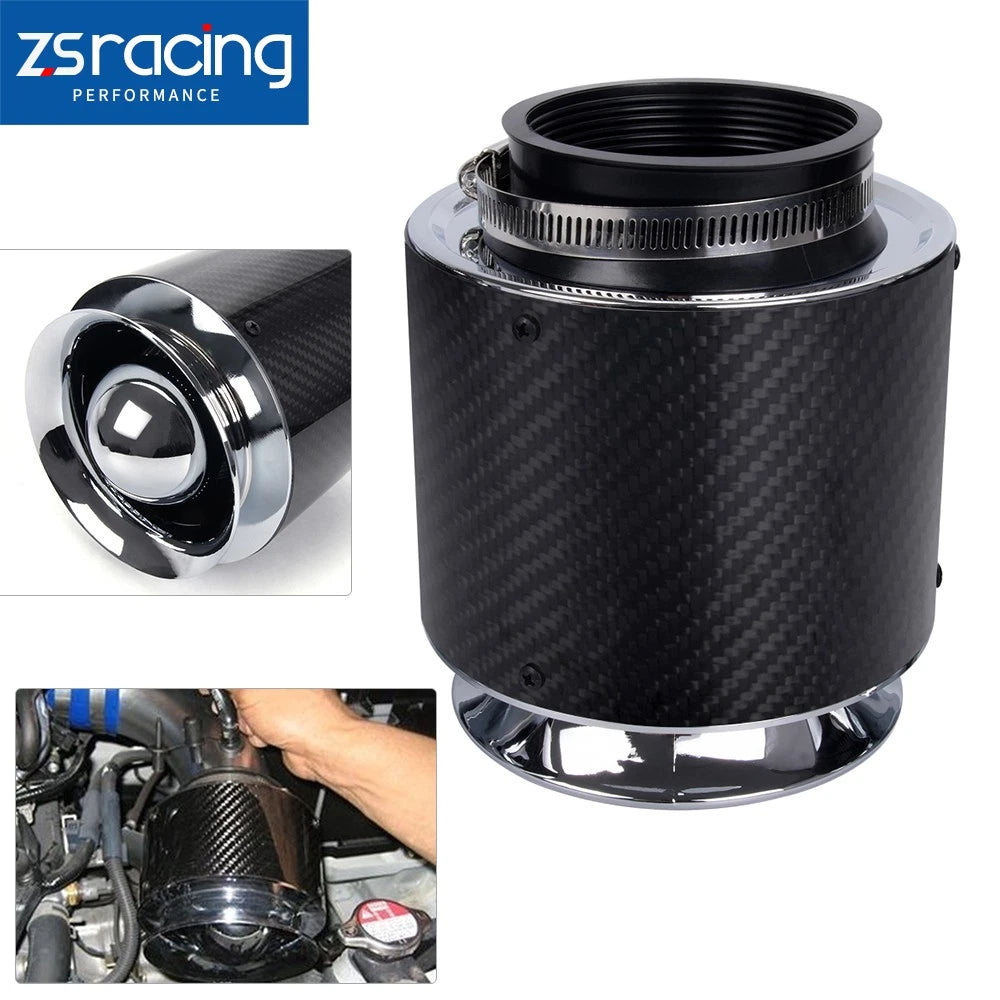 3" Carbon Fiber Hi-Flow Air Filter for Cold Air Intake