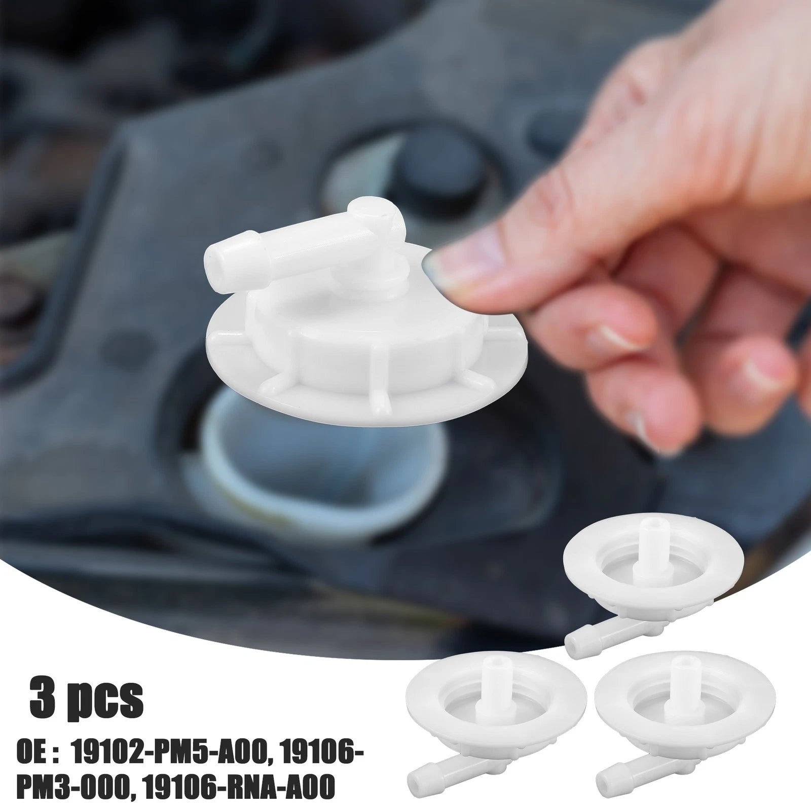 3X Windshield Washer Fluid Reservoir Cap for Acura CL (2001–2003)
