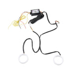 RGB Phone Control Angel Eye Halo Rings Headlight DRL Retrofit 110MM for BMW (2000-2006)