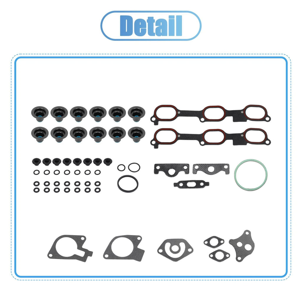 Set of 2 Engine Cylinder Head Gasket HS9957PT2 for Pontiac Buick Chevy 3.1L
