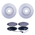 Hella Front Rotors Low-Met Disc Brake Pad Kit for Audi A3 Quattro S3 Golf R GTI Jetta (2000–2023)