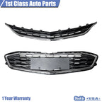 Grille Honeycomb Mesh Black with Chrome Trim for Chevy Malibu (2016-2018)