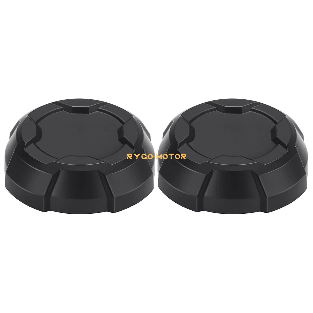 2X Front Matte Black Rim Caps for Polaris Ranger Crew SP 570 (2022–2025)