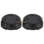 2X Front Matte Black Rim Caps for Polaris Ranger Crew SP 570 (2022–2025)
