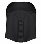Center Console Lid Armrest Cover for Nissan Rogue (2017–2020) Black PVC Leather