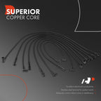 8x Spark Plug Wire Set for Chevrolet Malibu (1978–1983)