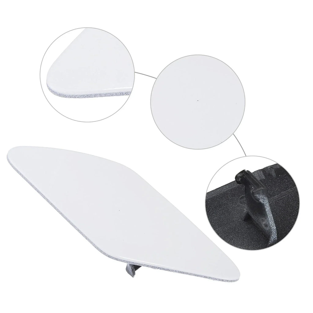 Front Left Right Washer Nozzle Covers for Porsche Cayenne 2011-2014 White