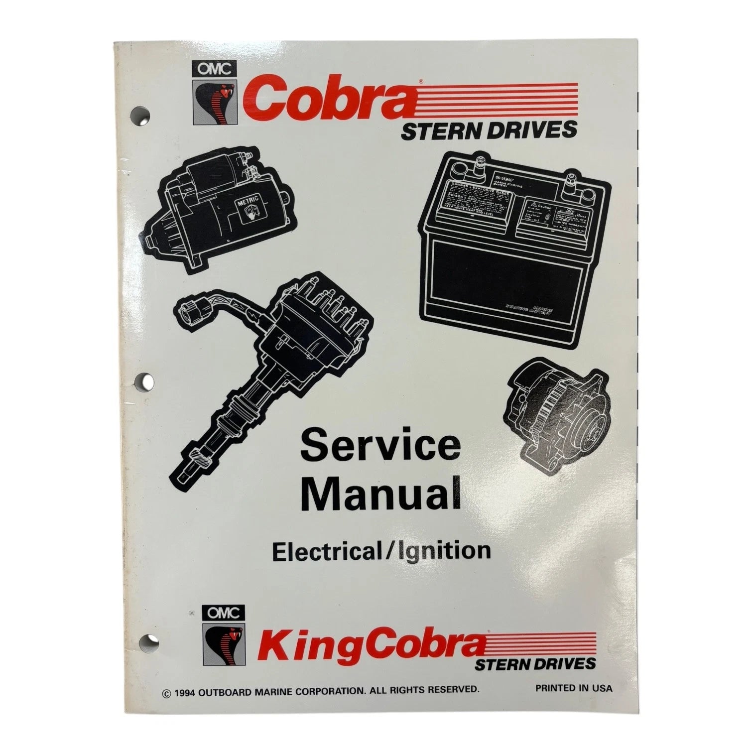 OMC Cobra Stern Drives Electrical/Ignition Service Manual 503169 (1994)