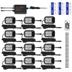 Set of 12 Waterproof RGB Rock Lights for Car Truck ATV UTV SUV