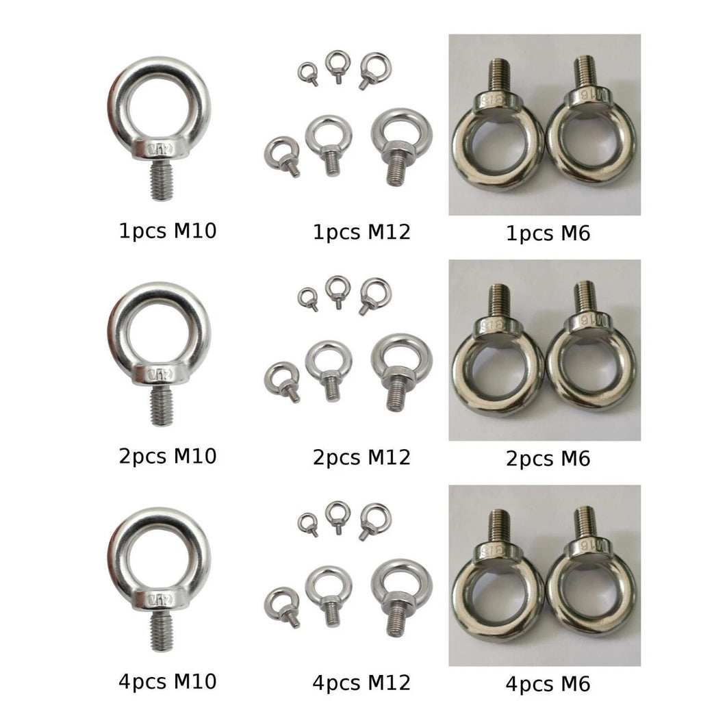 Lifting Eye Bolt M6 for A4 (316 Marine Stainless Steel) (39mm Height)