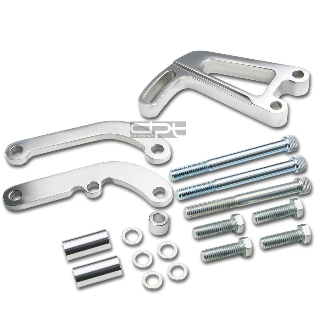 Power Steering Bracket for Chevy Small Block 4.3-6.6 (55-00) Polished Aluminum