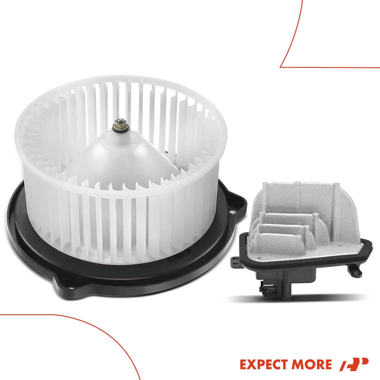 2Pc Front HVAC Blower Motor & Resistor Kit for Honda Pilot (2003-2008)