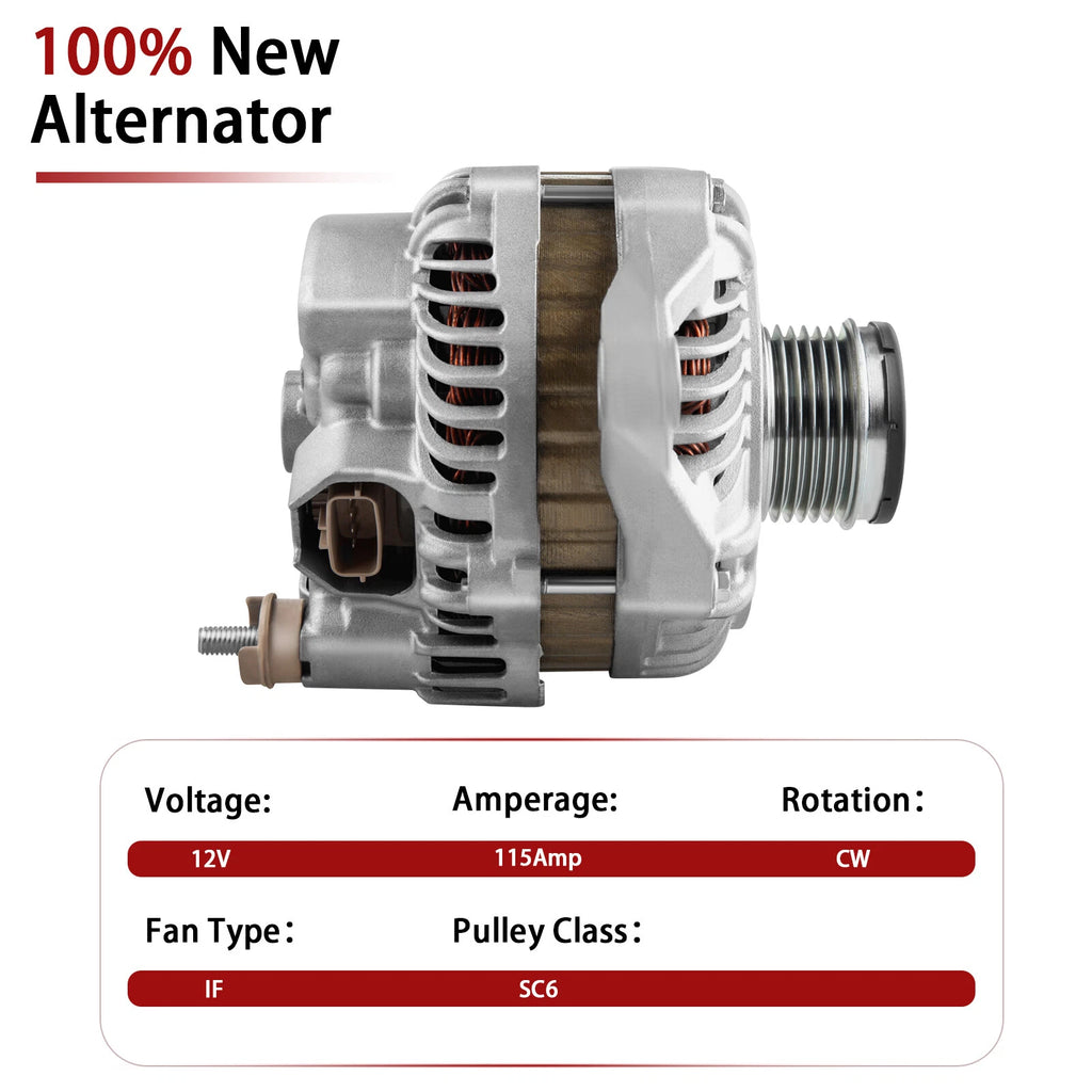 Alternator for Chrysler 200 2.4L (2011-2013) & Sebring (2007-2010)
