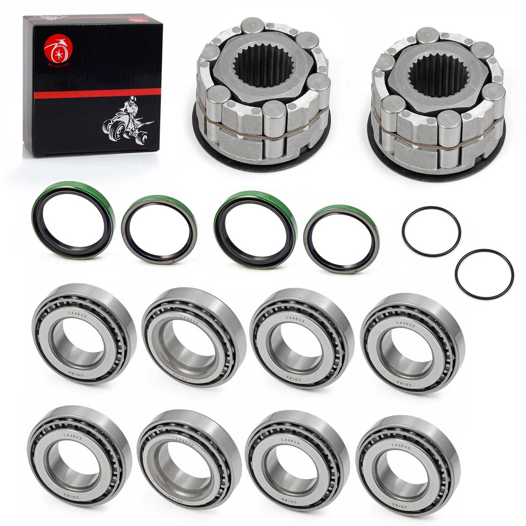 2X Front Wheel Hub Clutch Bearing Seals Kit for Polaris Scrambler 400 500 (1999–2003)