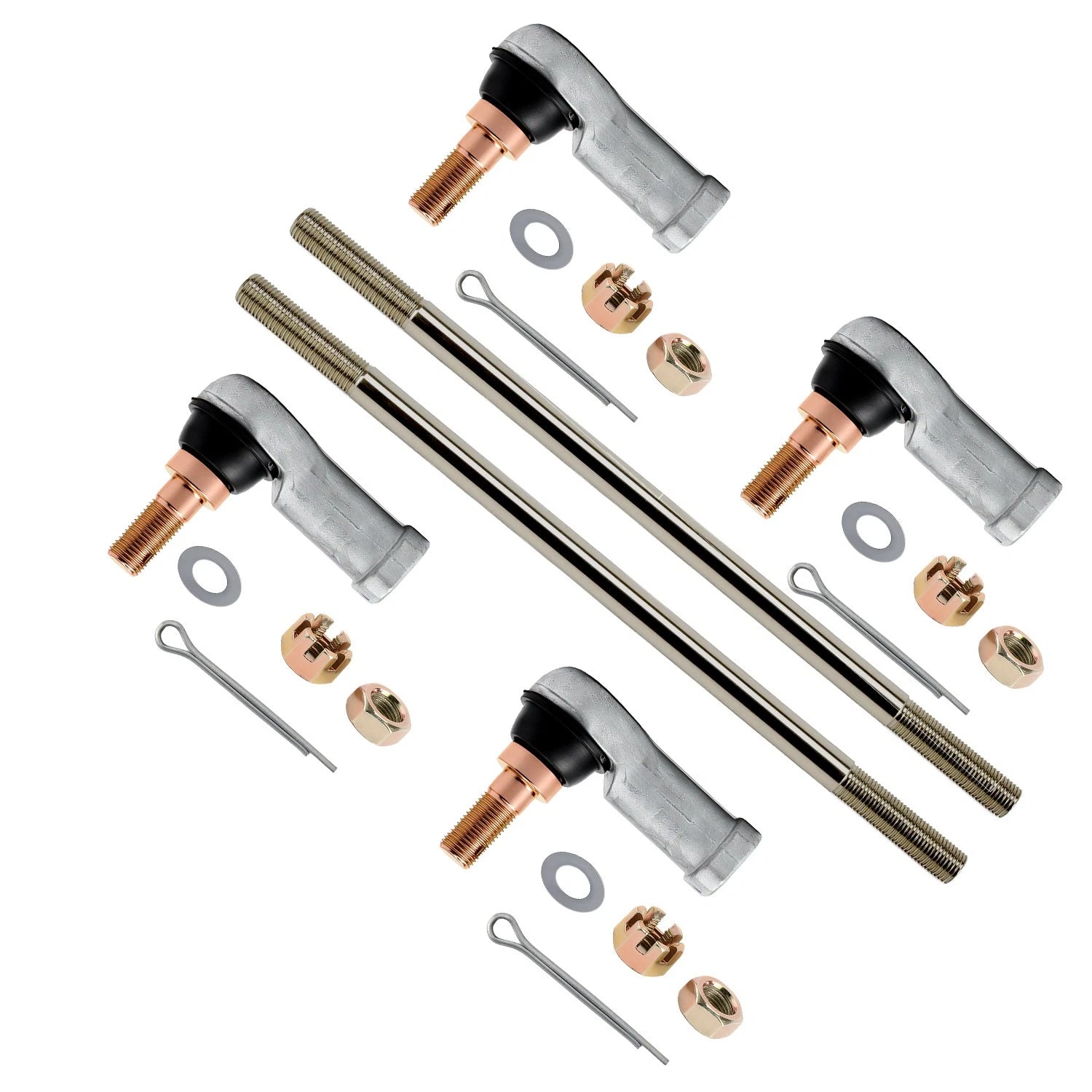 Set of 2 Tie Rod Assemblies for Honda Fourtrax 300 4X4 TRX300FW (1988–2000)