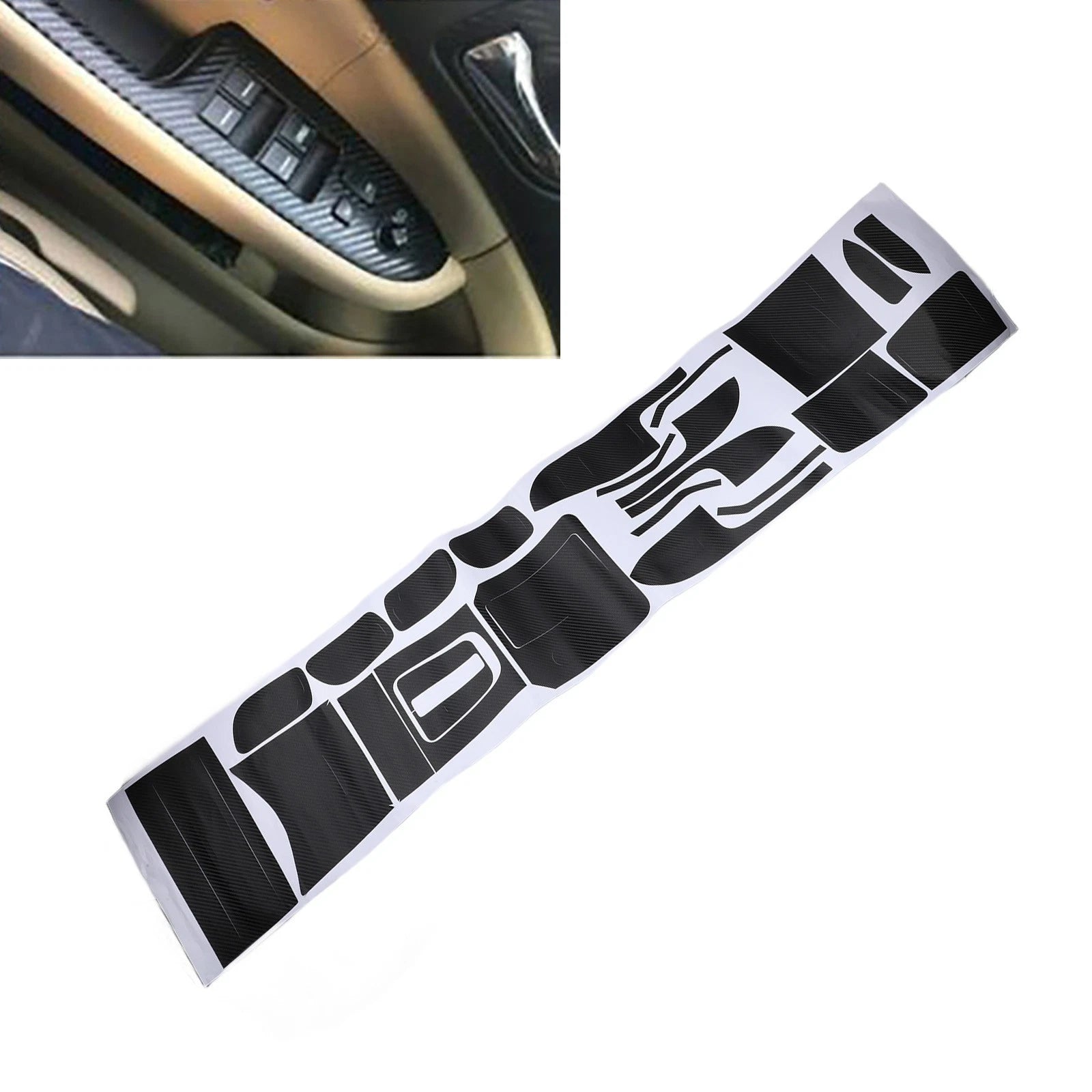 Vinyl Carbon Fiber Console Decals for