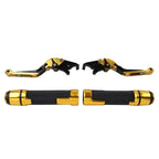 Folding Extendable Brake Clutch Levers for Kawasaki Z1000 (2003–2023) Gold