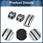 3X Manual Transmission Foot Accelerator Pedal Covers for Ford Focus (2012–2016)