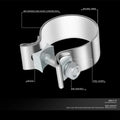 2" OD Exhaust Seal Clamp for Universal Applications (Stainless Steel)