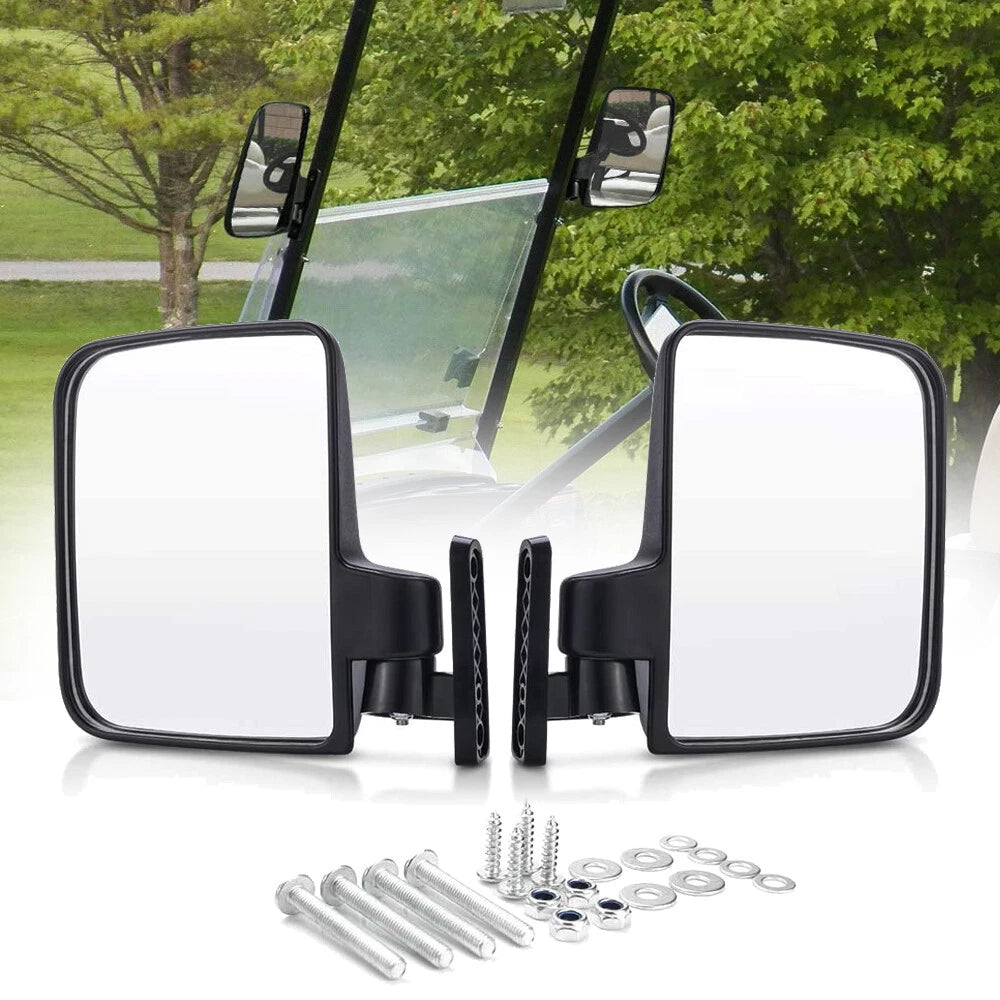 Adjustable Side Mirrors for Club Car, EZGO, Yamaha Golf Carts