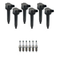 Set of 6 Ignition Coils & Denso Iridium Spark Plugs for Lexus IS350 (2006–2013)
