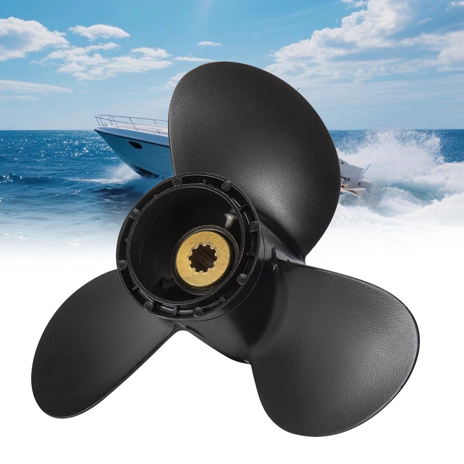 Outboard Propeller 9 1/4X12 for Suzuki Engines (10 Spline Tooth, 58100-93783-019)