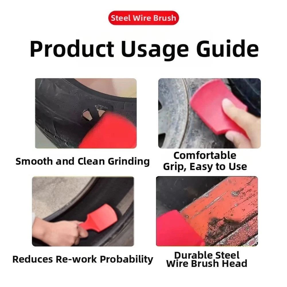 Stainless Steel Wire Brush for Tire Cleaning Tool