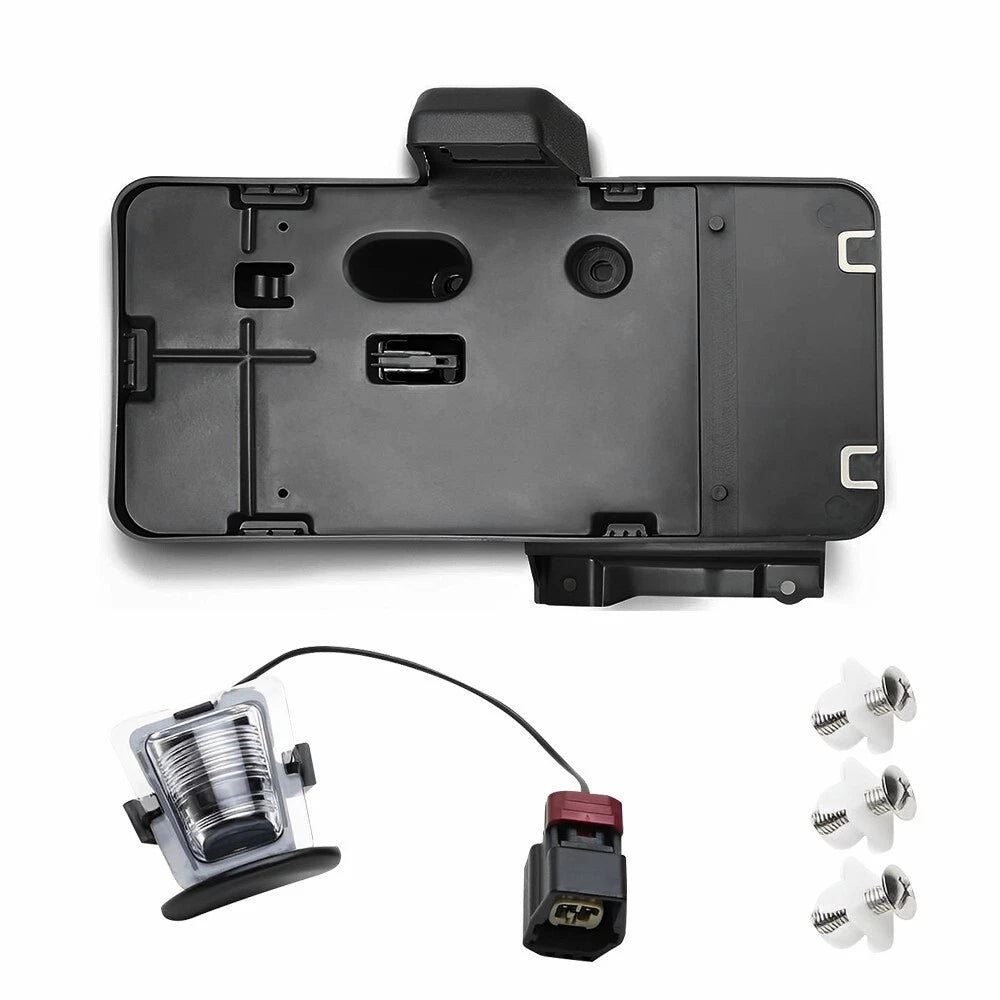 Rear License Plate Mounting Bracket & Light for Jeep Wrangler JK (2007–2018)
