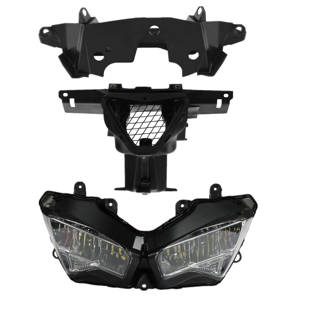 LED Headlight Air Duct Fairing Stay Bracket for Kawasaki Ninja ZX6R (2019–2023)