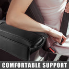 2X Center Console Armrest Pad Cover for Nissan Rogue (2021–2023) Black