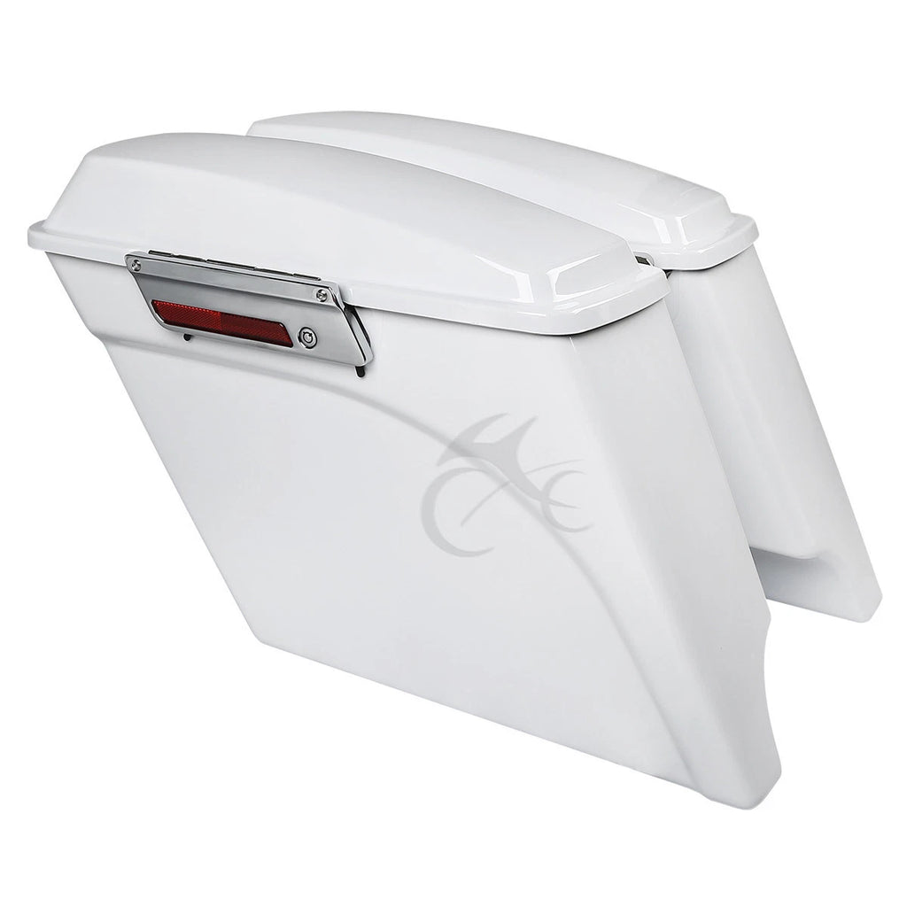 5" Stretched Hard Saddlebags with Conversion Bracket for Harley Softail (1984–2017)