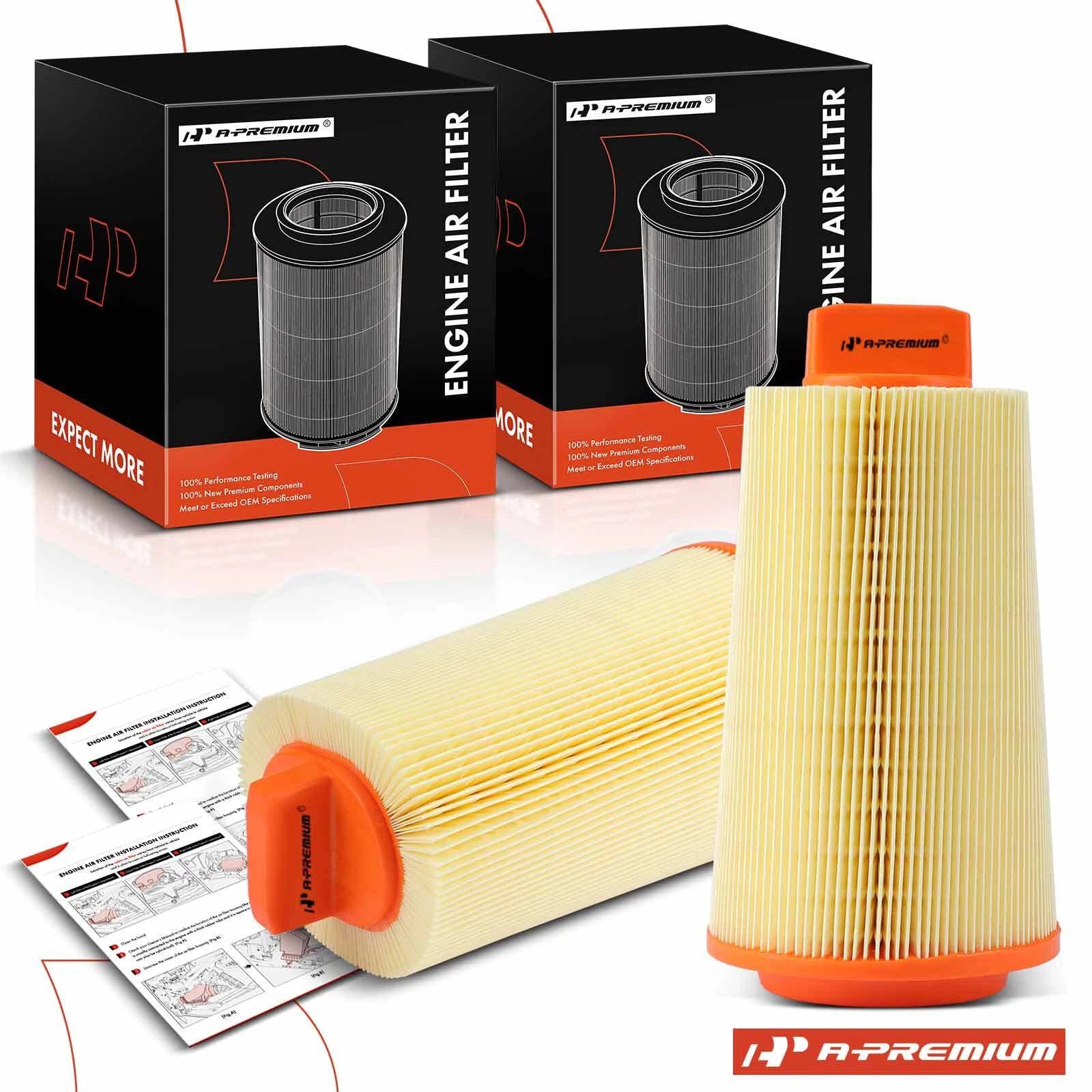 2X Engine Air Filter for Mercedes-Benz C230 (2003–2005)