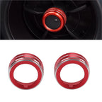 Red Side Air Outlet Vent Knob Ring Trim for Subaru BRZ, Toyota GR86 (2022–2023)