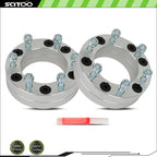 2X 2" Wheel Adapters 5x5.5 to 6x5.5 1/2" Studs for Dodge Ram 1500 (1994–2001)
