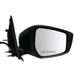 Power Door Mirror Right Side for Nissan Versa (2015–2019) Black Smooth