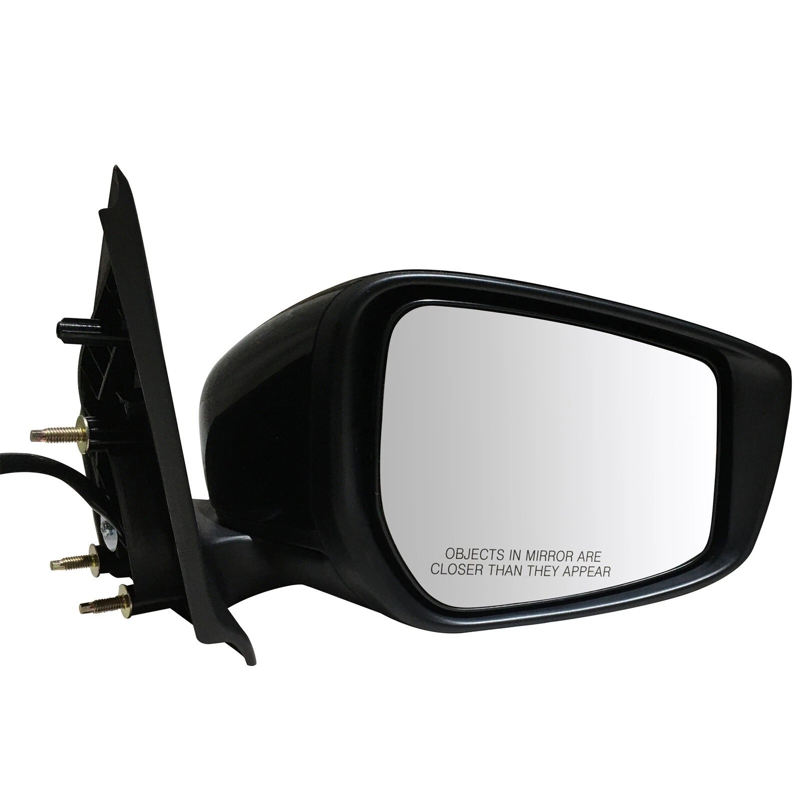 Power Door Mirror Right Side for Nissan Versa (2015–2019) Black Smooth
